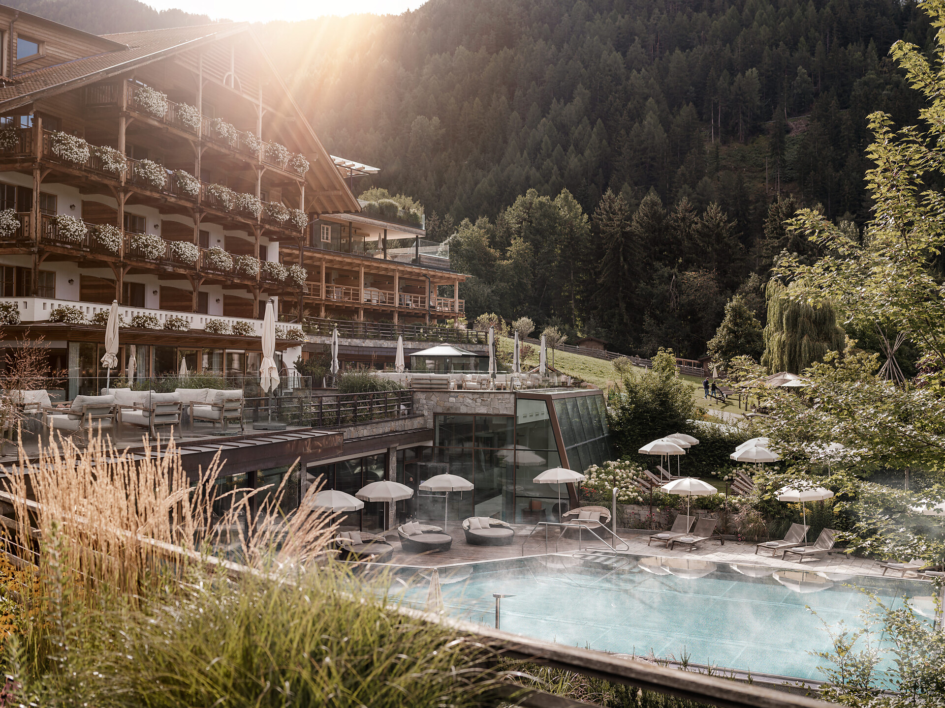 Sonnwies Nature Family Resort in Villnöss, South Tyrol, Italy, baby friendly hotel with kids club from 6 months